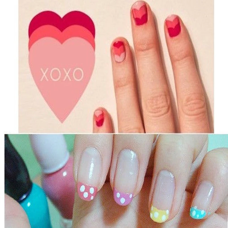 french manicure nail stickers