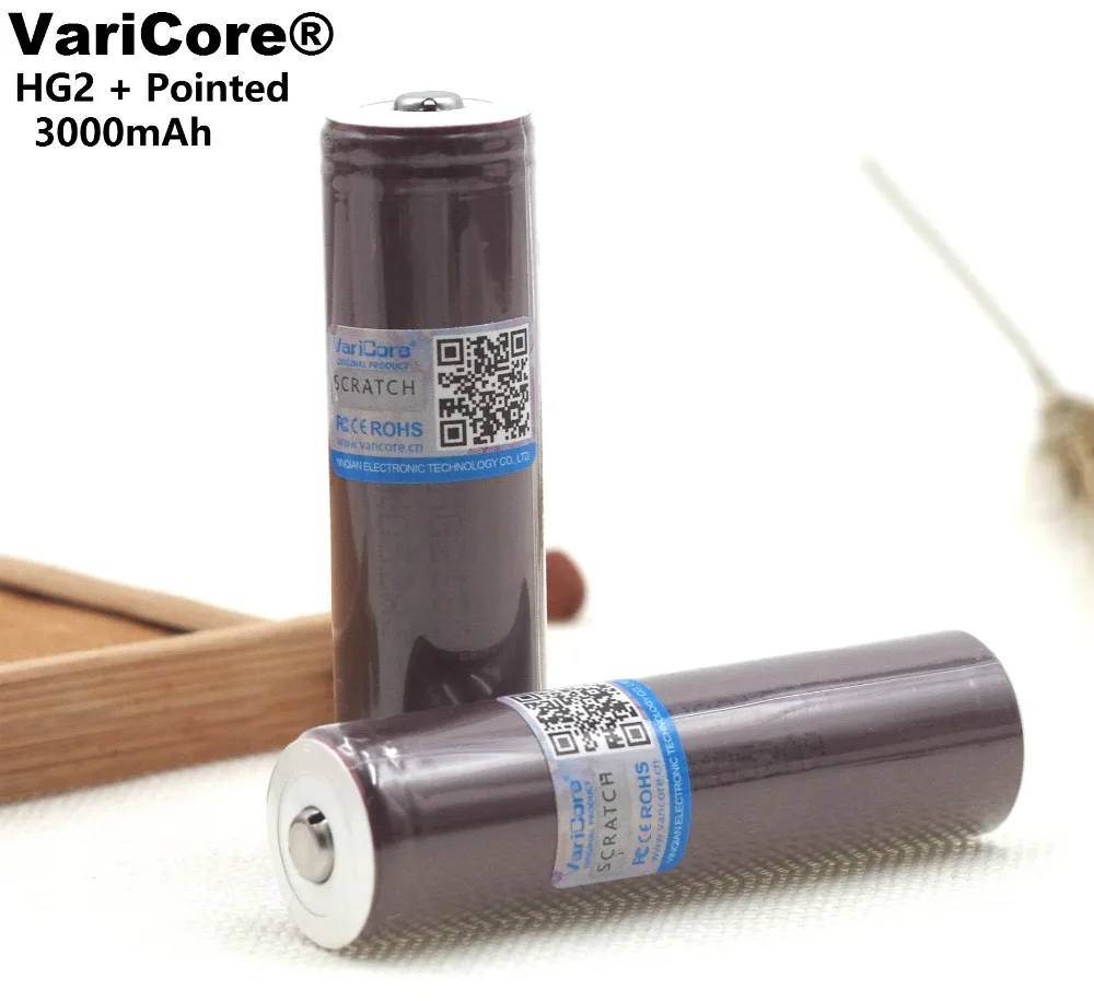 2PCS VariCore 100% New Original HG2 18650 3000mAh battery 18650HG2 3.6V