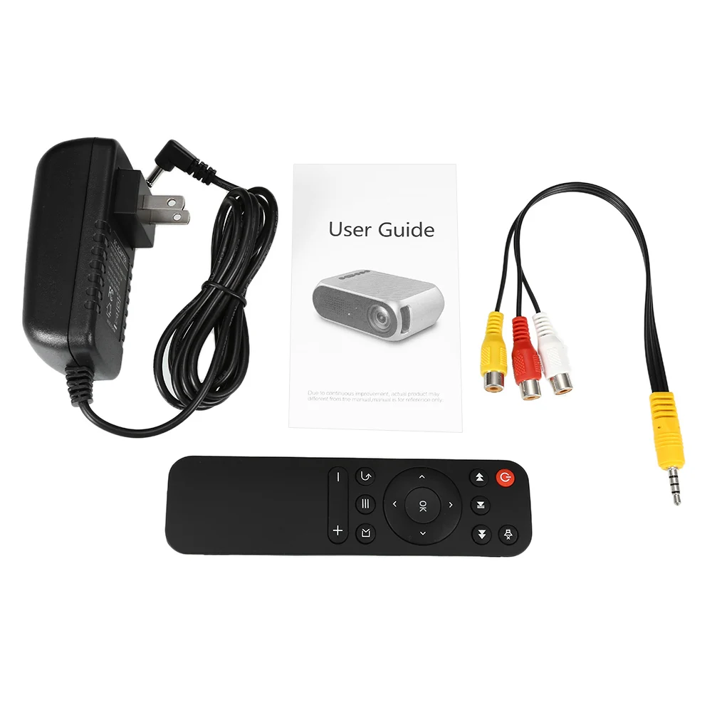 Exquizon YG320 YG200 светодиодный портативный проектор 3,5 мм 320x240 HDMI USB Mini YG320 PK YG300 проектор домашний медиаплеер