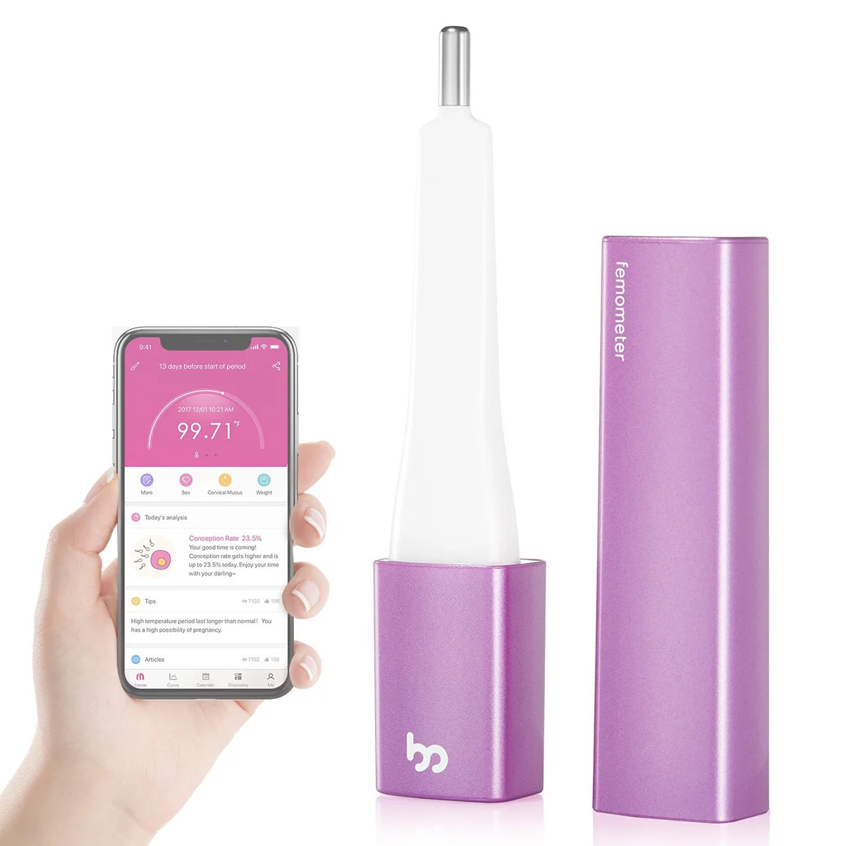 

Smart Basal Thermometer Intelligently APP Track Fertility and Accurate Ovulation Prediction for Natural Family Planning CE FDA