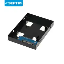 Support de disque dur SATA 2.5 "à 3.5", adaptateur de disque dur SSD, trous de dissipation pour convertisseur de disque dur de bureau 