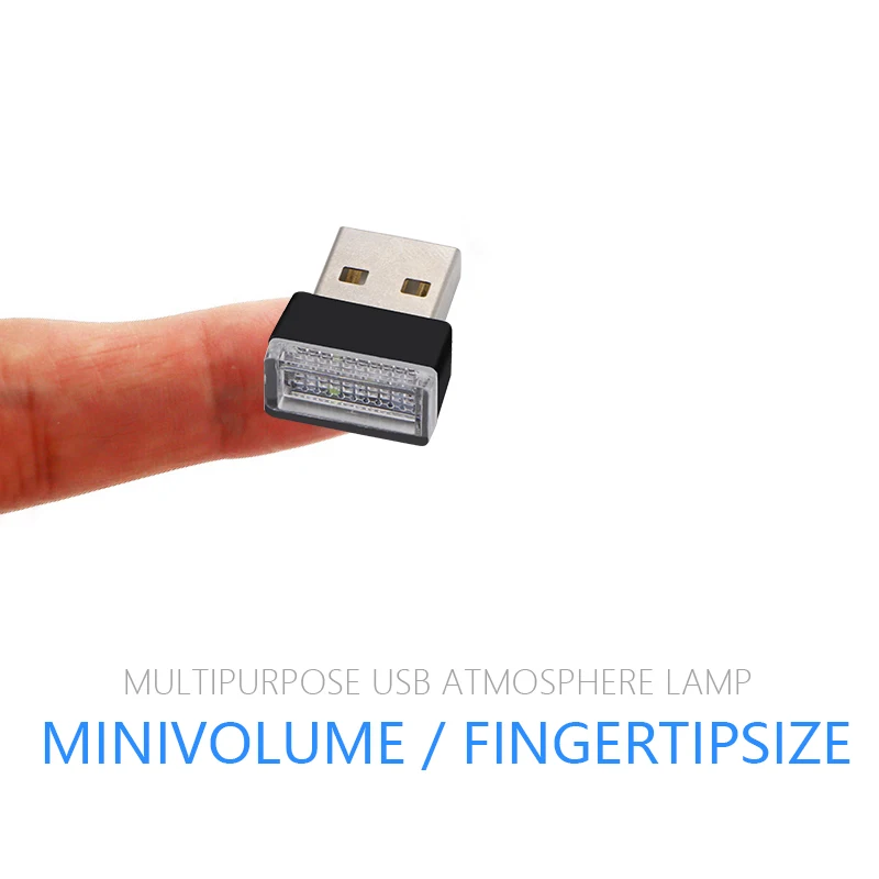 Автомобильные USB светодиодсветодиодный атмосферные огни декоративная лампа