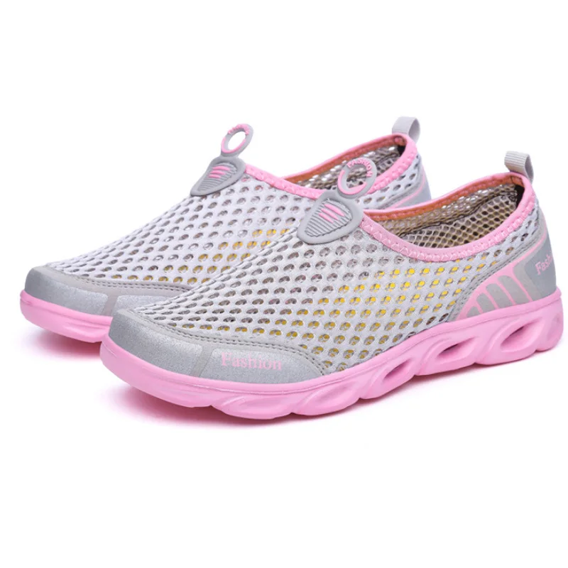 

Summer Beach Shoes New Casual Shoes Woman Flats Slip-On Women Shoes Flats Female Breathable Women Loafers Couple Shoes Size 45