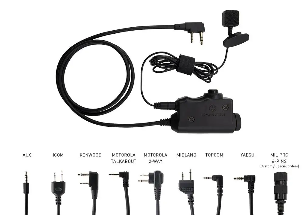 Наушники Earmor Softair тактические авиационные наушники M32H MOD3 для адаптера