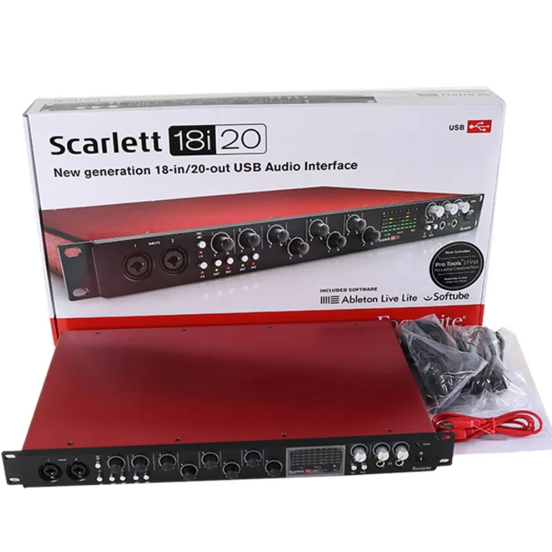 

New generation Focusrite Scarlett 18i20 18-input/20-output USB Audio Interface studio recording sound card (2nd Generation)