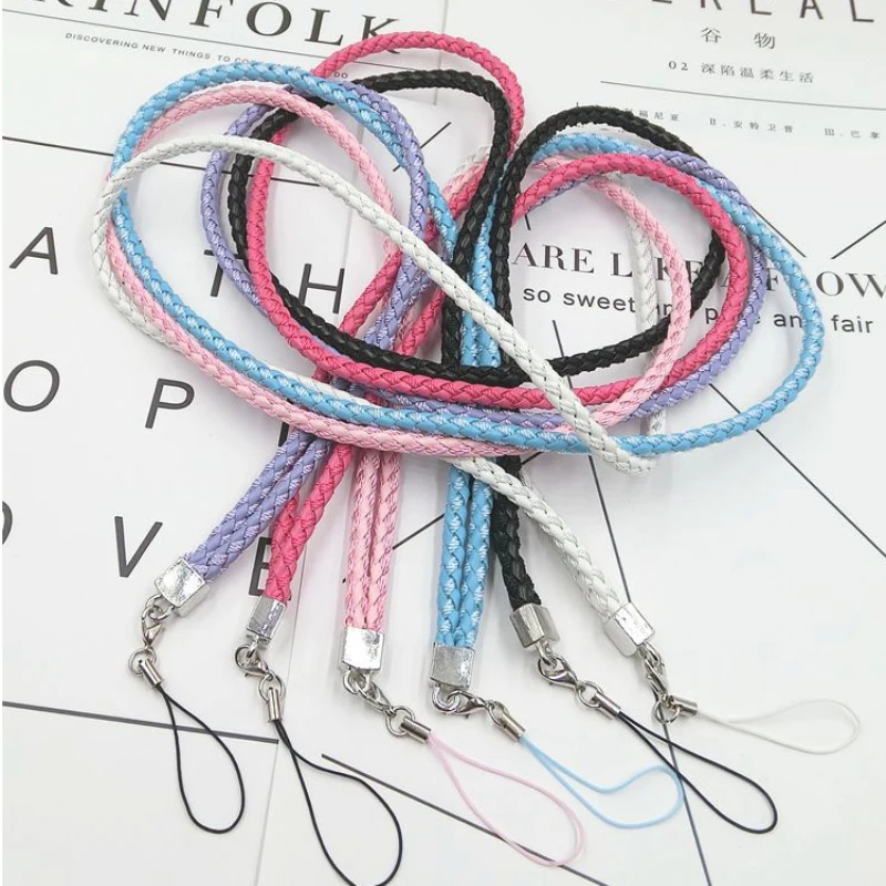 

New braided rope lanyard mobile phone lanyard sweater chain braided hanging neck