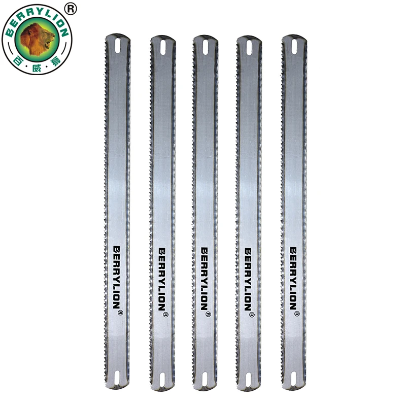 BERRYLION 5pcs Double Teeth Hacksaw Blade Fine Coarse Teeth Universal Hand Saw For Cutting Wood Aluminum Metal Hand Tools
