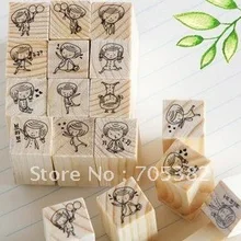 1 компл./лот леди и мистер штамп набор деревянный мультфильм штамп DIY наклейки ZAKKA офисные школьные принадлежности kawaii канцелярские принадлежности(ss-1515