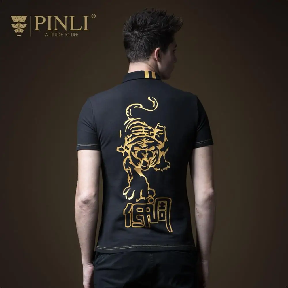 

2018 Contrast Color Summer Short Cotton Casual Print Slim Hot New Men's Decorated Body Printed Polo Shirts Top Sale B192212283