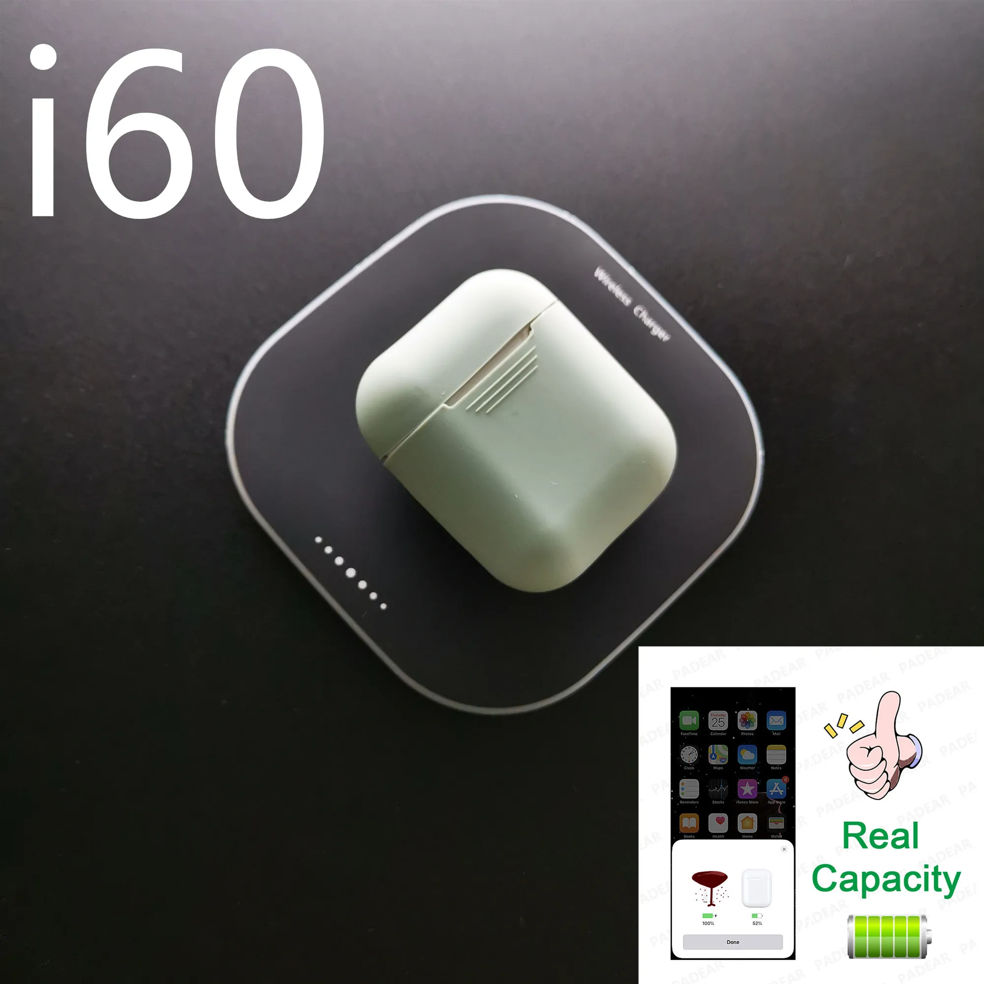 

i60 TWS Bluetooth ear Earbuds Wireless PK w1 h1 chip i2 i30 Aire 2 Earphone 1:1 PK xy pods i10 i12 i10tws i13 i14 i15 i16 tws