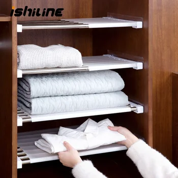 

Adjustable Closet Organizer Storage Shelf Wall Mounted Kitchen Rack Space Saving Wardrobe Decorative Shelves Cabinet Holders