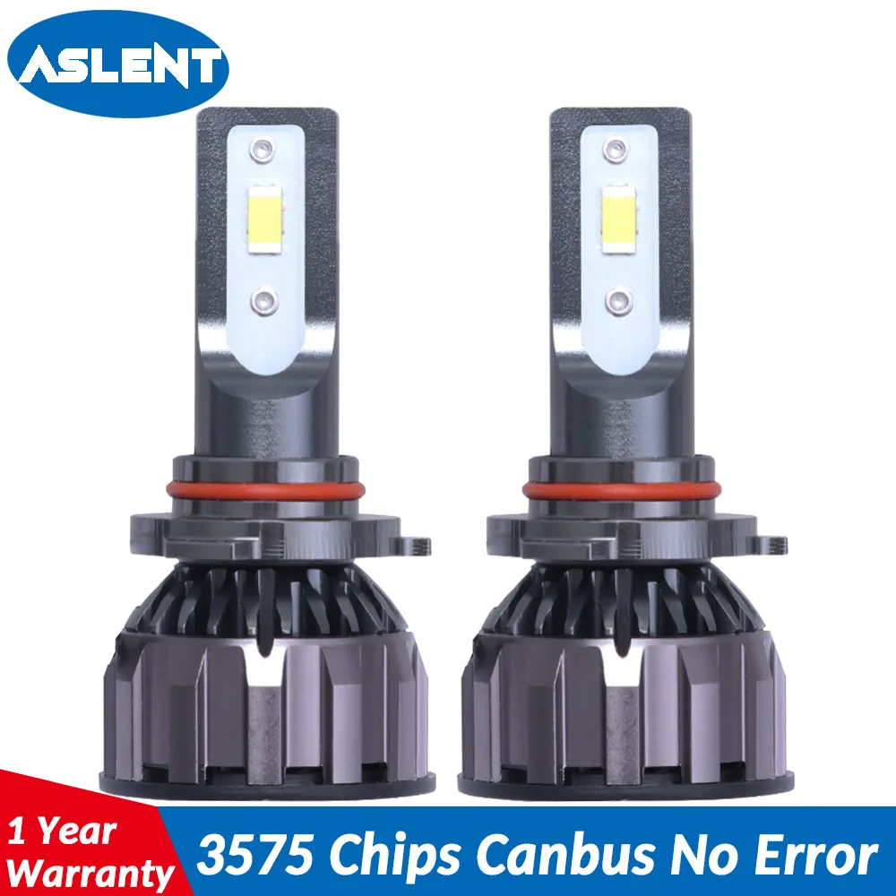 ASLENT 18000lm H4 h7 светодиодные лампочки Canbus 90W фары для автомобилей головной