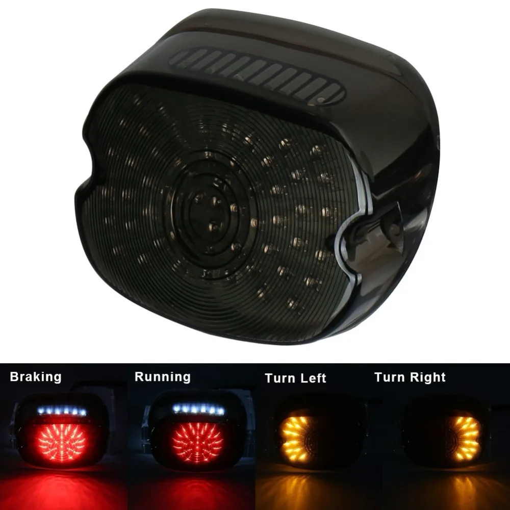 Motorcycle Accessories LED Tail Turn Signal Brake License Plate Integrated Light For Harley Sportster XL883 Dyna Street Bob FXDB