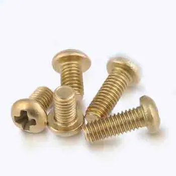 

M3 Phillips screws Copper semi-round Cross slot bolt Mushrooms head bolts 10-40mm length