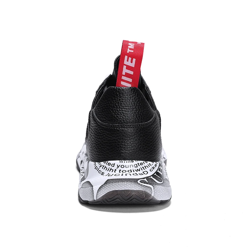 Moda otoño De Negro Hasta Mycoron Luz Nueva Calzado Mens Zapatillas blanco Encaje Primavera Sapato Color Transpirable Sólido Masculino 8ww5t
