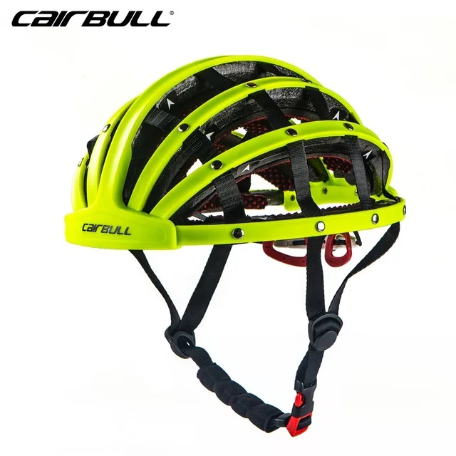 CAIRBULL дизайн складные велосипедные шлемы Сверхлегкий велосипед шлемы дышащий портативный дорожный безопасный велосипедный шлем шляпа Capacete - Цвет: yellow
