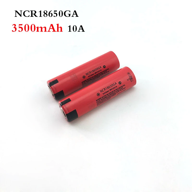 Оригинальные 18650 аккумуляторные батареи NCR18650GA 10A 3 7 V 3500mah литий ионный плоский