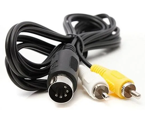 Быстрая доставка новый кабель для SEGA MASTER SYSTEM 1 и MEGADRIVE TV / AV RCA видео