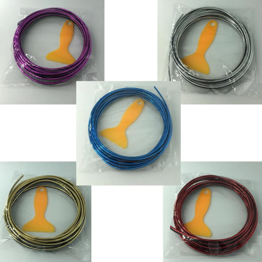Vehemo 5 Meters Car Side Interior Exterior Parts PVC Auto Dash Panel Decoration Strip Vehemo 5 Meters Car Side Interior Exterior Parts PVC Auto Dash Panel Decoration Strip