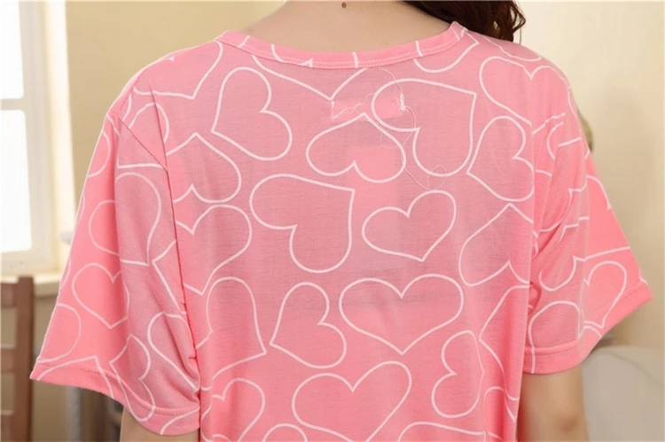 2018 Summer pregnant women short sleeve pajamas out nursing dress maternity breastfeeding dress cotton lactation dress Sleepwear (21)