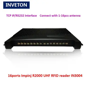 

Long range asset tracking management passive 16 ports uhf rfid reader RS232 impinj chip multiple tag reader Alien 9662 label