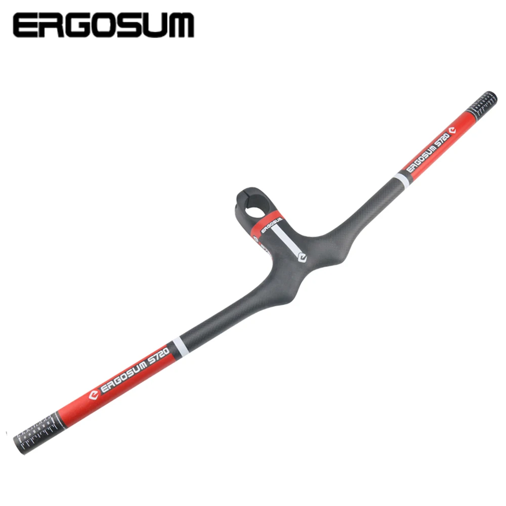 ERGOSUM Bicycle Carbon MTB Integrated Handlebar Wi...