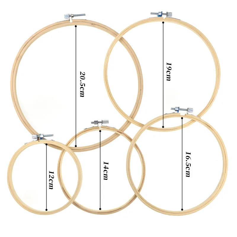 5 шт./компл. пяльцы установить бамбука круг вышивки крестом обруч кадр кольцо для Для женщин мама DIY Craft Needlecraft швейные инструменты