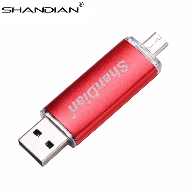 SHANDAIAN, мини USB флеш-накопитель, OTG, смартфон, флешка, 64 ГБ, 8 ГБ, 16 ГБ, 32 ГБ, 4USB флешка, планшет, ПК, флешка, USB внешний накопитель