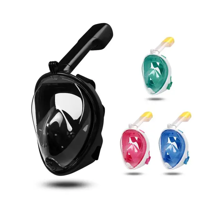 US $11.26 Submersible Scuba Diving Mask Full Face Snorkeling Mask Underwater Anti Fog Snorkeling Diving Mask 