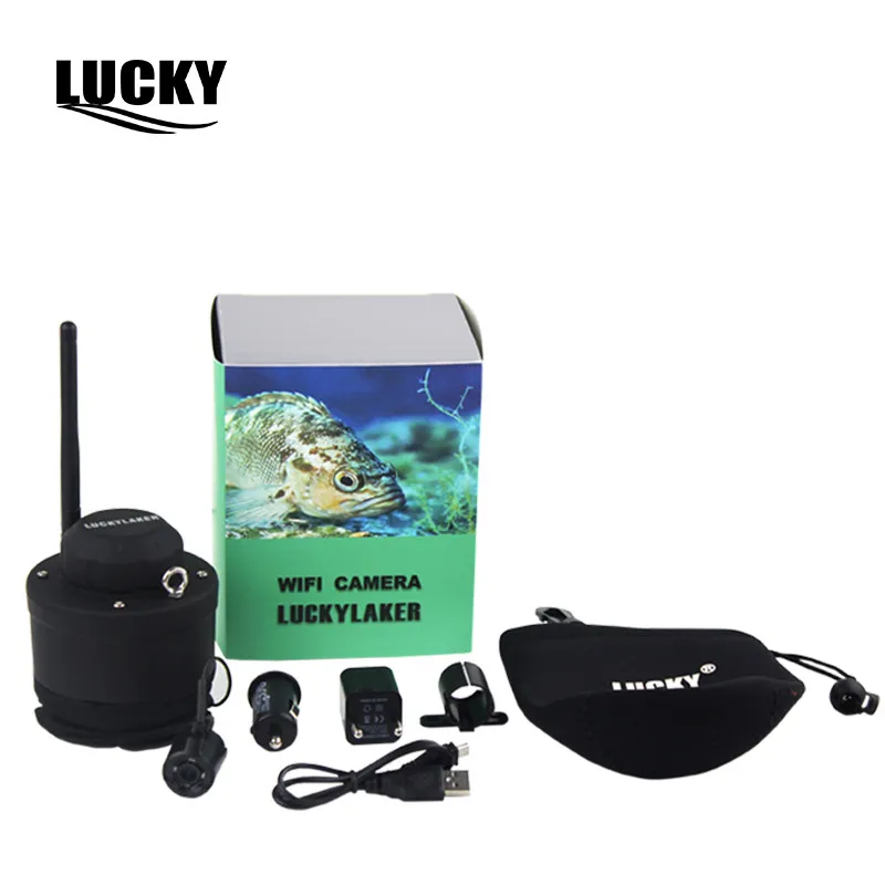 LUCKY Wifi подводная рыболовная камера и инспекция 80 м Беспроводная Рабочая дальность подводная камера для рыбалки FF3309 fishcam