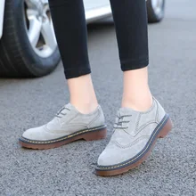 Обувь на платформе в стиле «броги» в стиле ретро; женская обувь на плоской подошве; коллекция года; Весенняя замшевая обувь; повседневные женские туфли-оксфорды; женская обувь