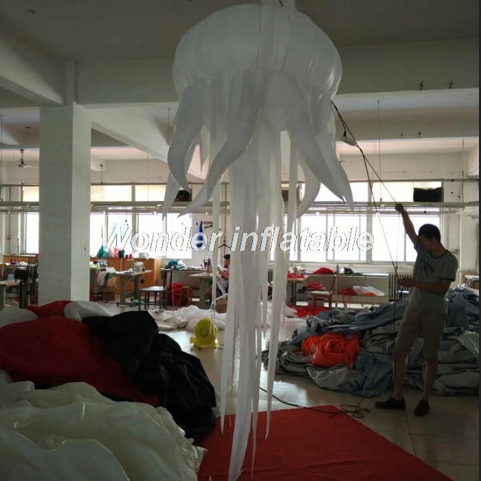 HIGH QUALITY  Best selling 2mD LED lighted artificial inflatable jellyfish lamp light inflatable night club decor