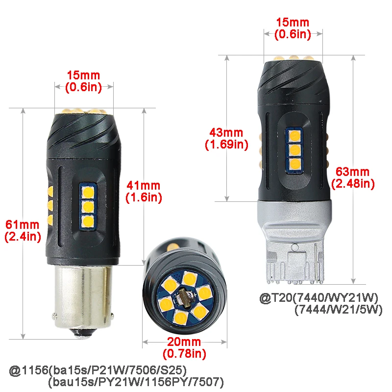 2*1156 7506 7528 ba15s P21W bau15s PY21W 7507 T20 7440 WY21W 7444 светодиодная CAN шина без ошибок поворотный