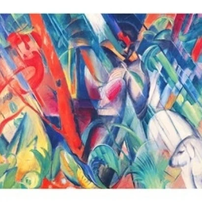 In the Rain  1912 Poster Print by Franz Marc (36 x 24)