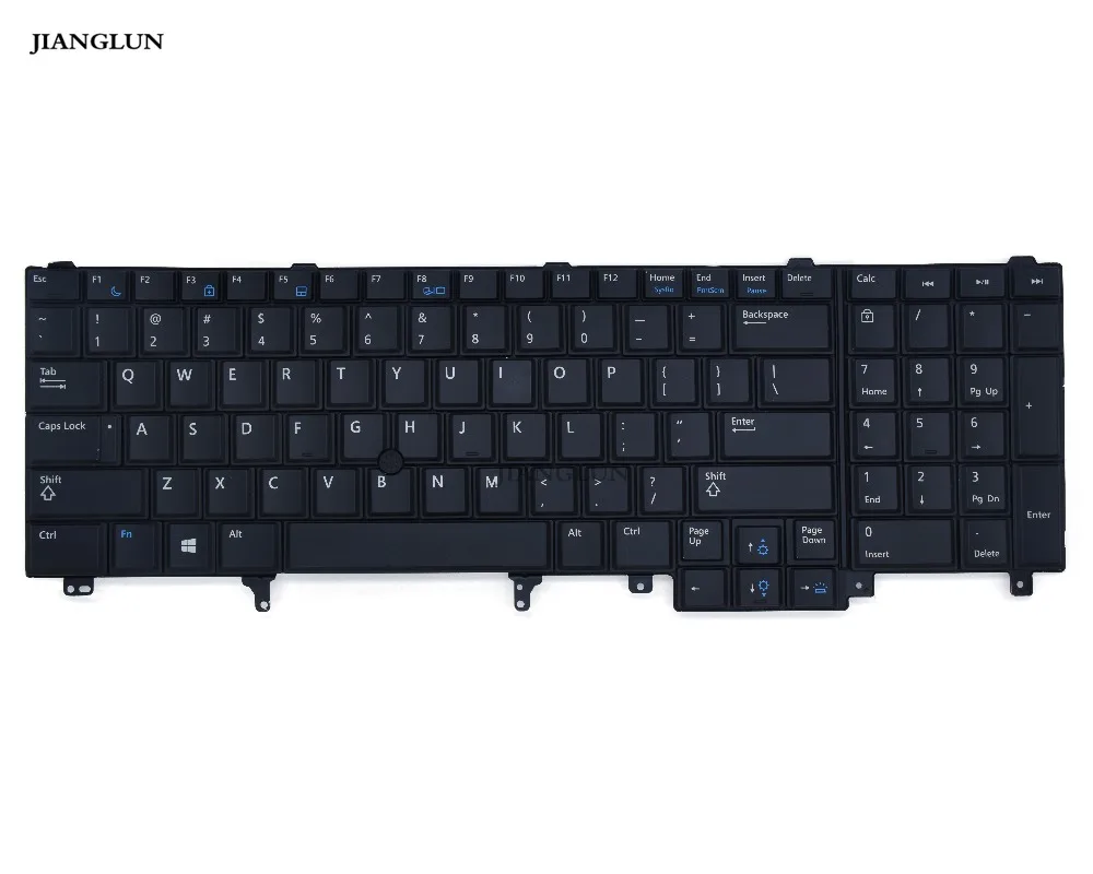 

JIANGLUN For Dell Latitude E6540 Backlit US INT Keyboard 564jn 0564jn