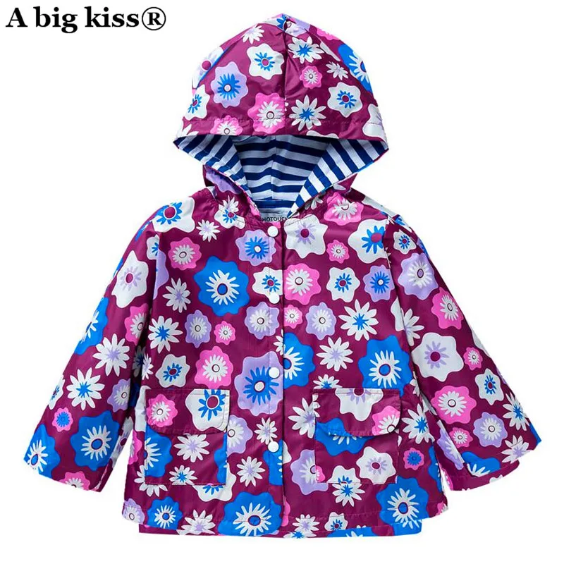 

2018 selling children's jacket children cute wind and rain Jackets children's cartoon-shaped hooded outerwear
