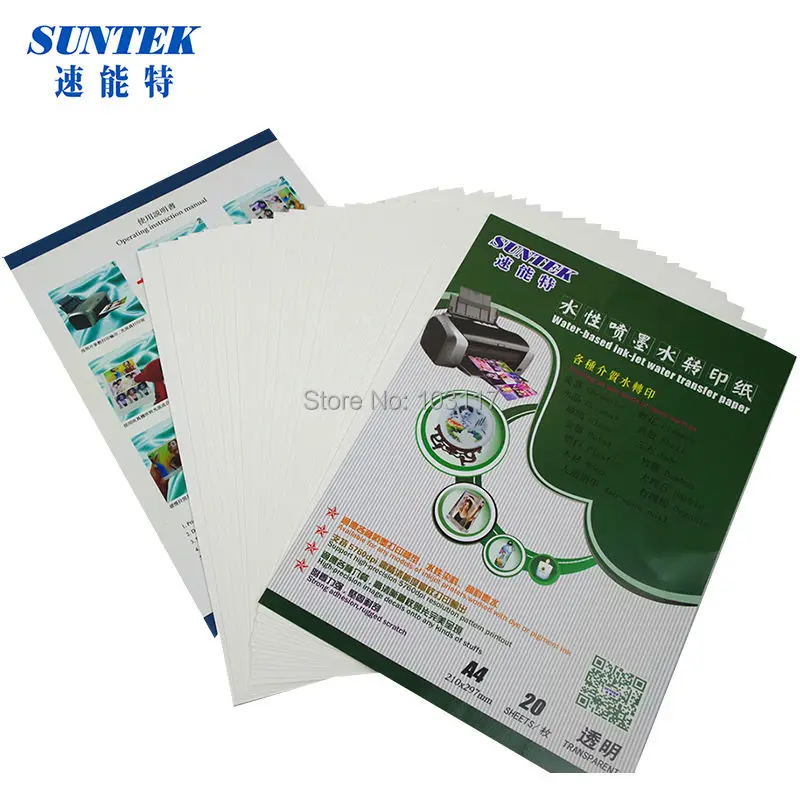 Suntek Inkjet Water Transfer Printing Paper by A4 - China Paper, Tranfer  Paper