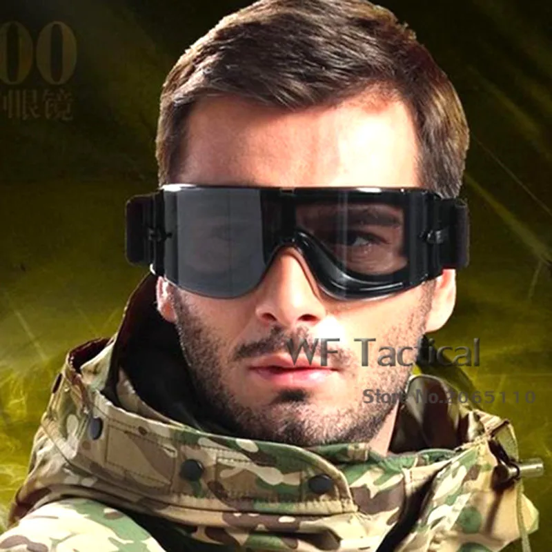 USMC X800 Military Tactical Airsoft Sport Goggles 3 Lens Paintball