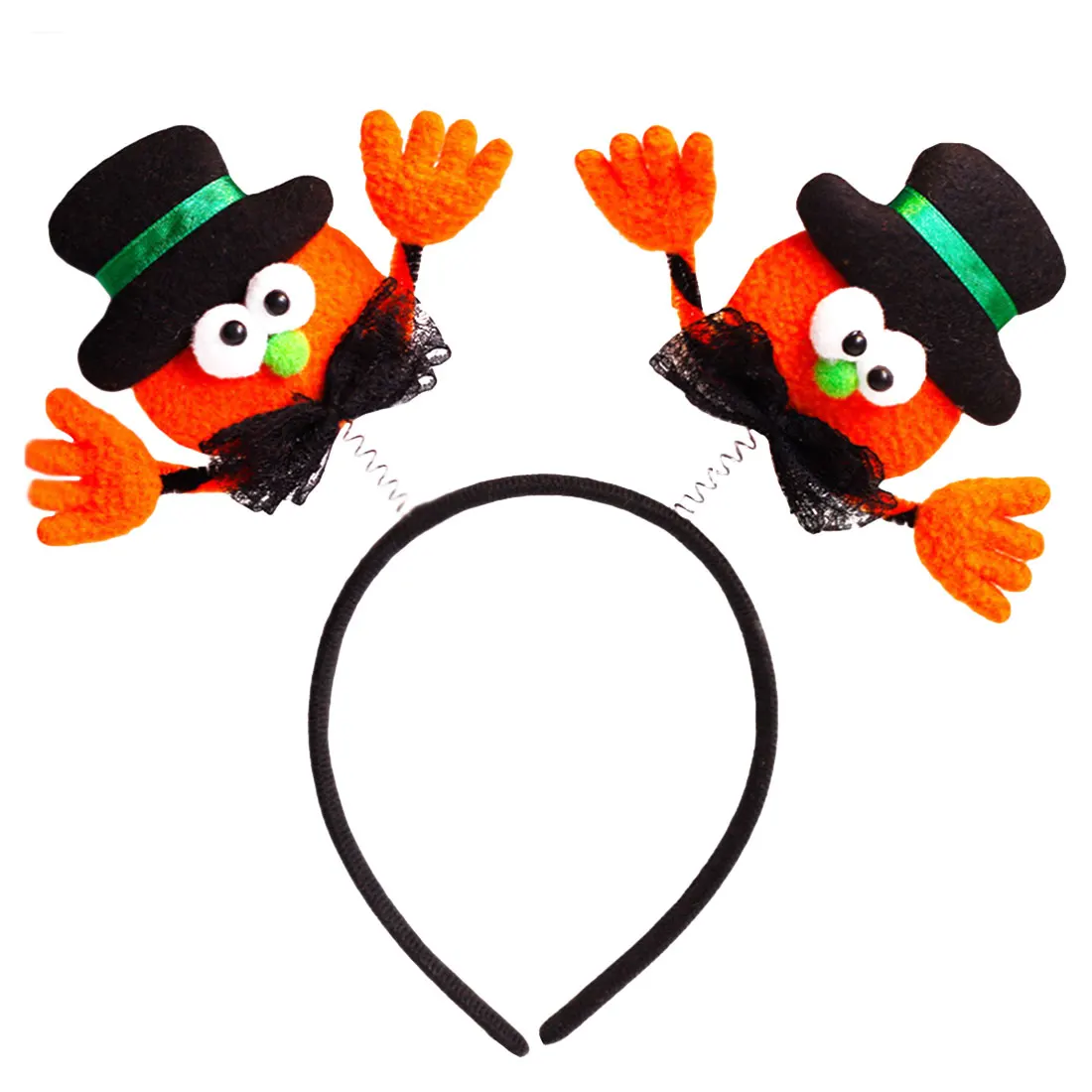 Хэллоуин разнообразие милых повязки на голову тыква шляпа летучая мышь взрослые дети Хэллоуин платье поставки - Цвет: Black hat small hand
