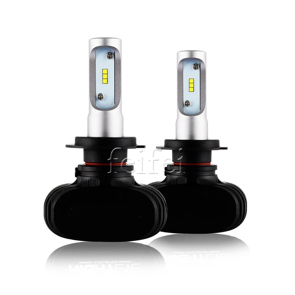 

9005 9006 H11 H4 H7 Led H1 Auto Faro Dell'automobile S1N1 50 W 8000LM 6000K Automobile Lampadina All In One CSP Lumileds Lampada
