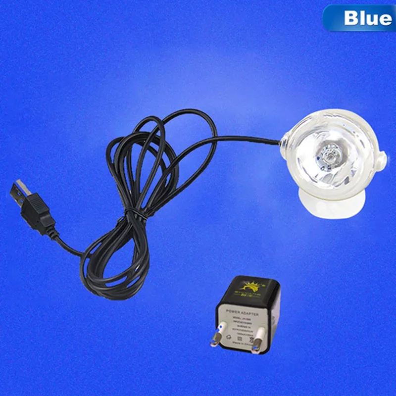 1 Вт Светодиодный прожектор для помещений, водонепроницаемый светодиодный светильник для аквариума для коралловых рифов, погружной светильник для аквариума, точечный светильник - Цвет: Blue