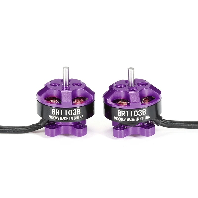 Бесщеточный мотор Racerstar 1103 BR1103B 8000KV 10000KV 1-3S фиолетовый с рамкой 50 80 100 | Игрушки и