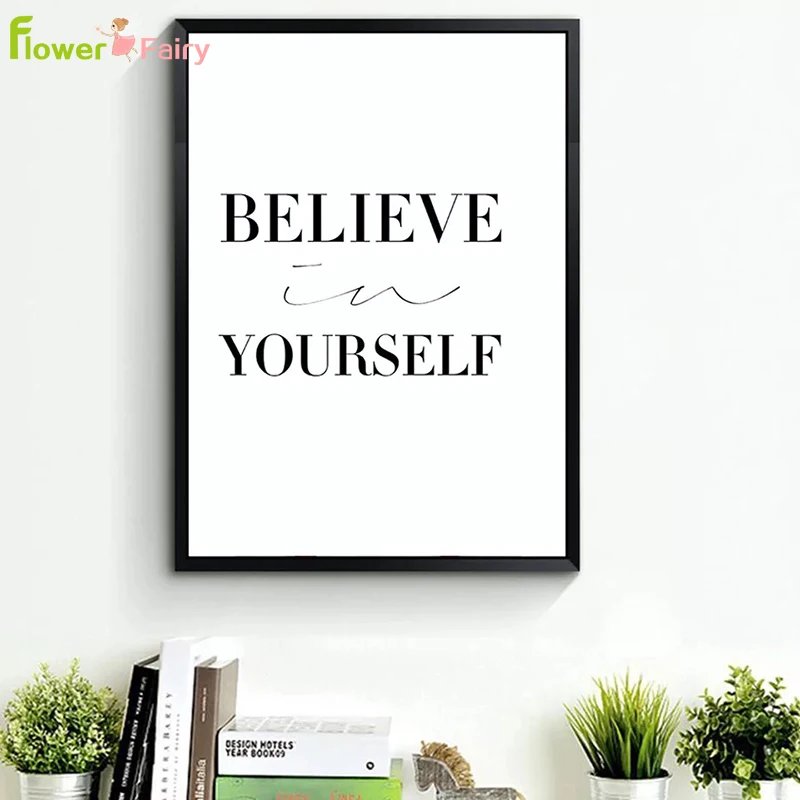 Inspirationa Word Quotes Black White Noting Is Impossible Canvas Painting Posters Art Poster Wall Picture For Home Unframed