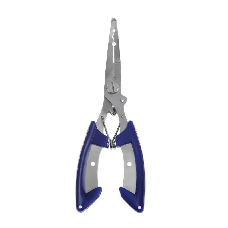 

Multifunctional Stainless Steel Fishing Tongs Fishing Pliers Shears Line Cutter Removing Hook Fishing Tackle Tool Blue Accessory