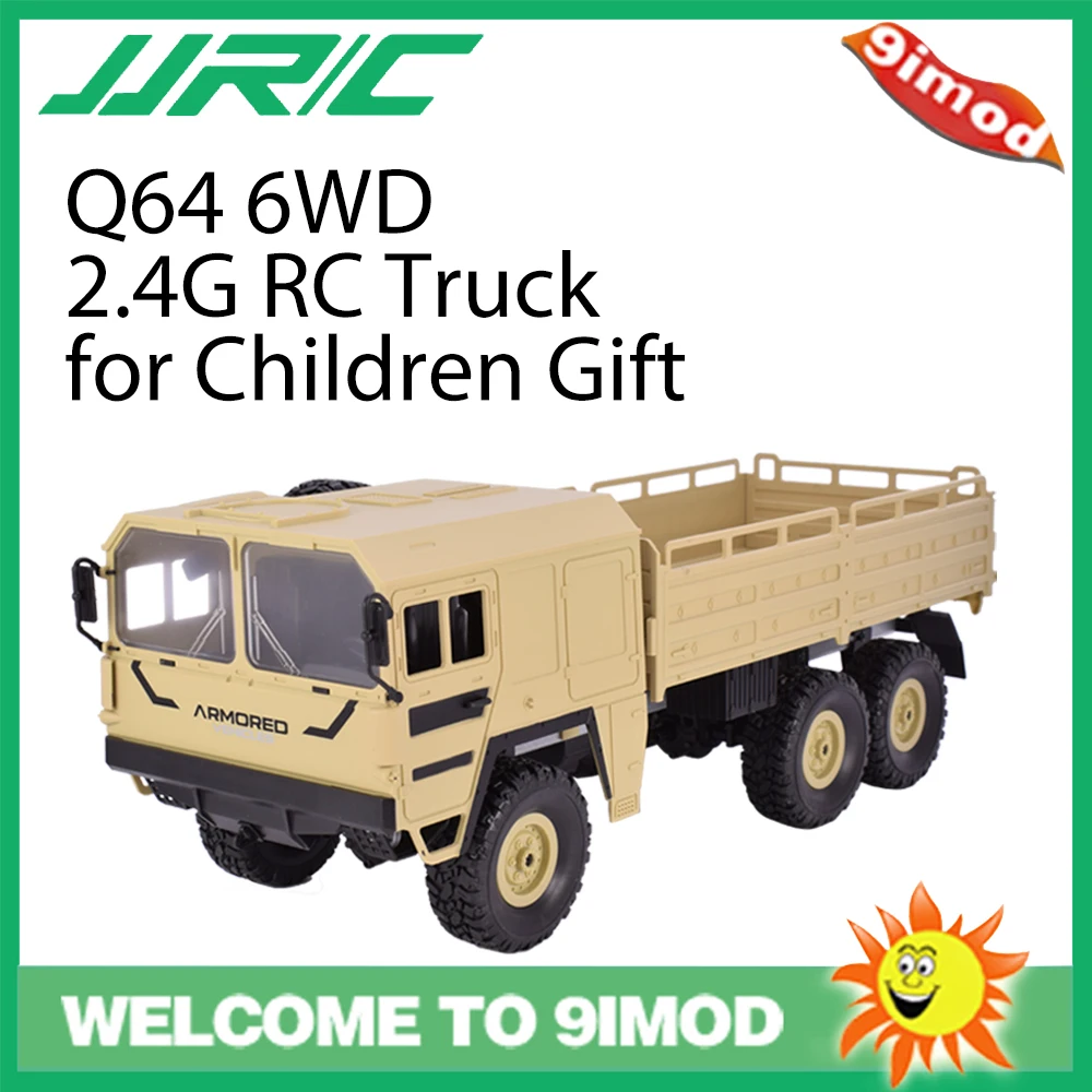 

JJRC Q64 1/16 2.4G 6WD Rc Car Military Truck Off-road Rock Crawler RTR Remote Control Off-Road Vehicle Toy For Kids Gifts