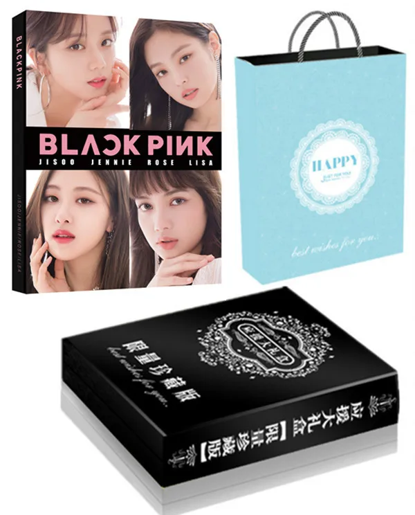 

[MYKPOP]BLACKPINK Luxury Gift Set CD+Post Card+Photo book+LOMO CARDS+Breastpin+Bracelet+Bookmarks+Stickers+Paper Bag SA18110707