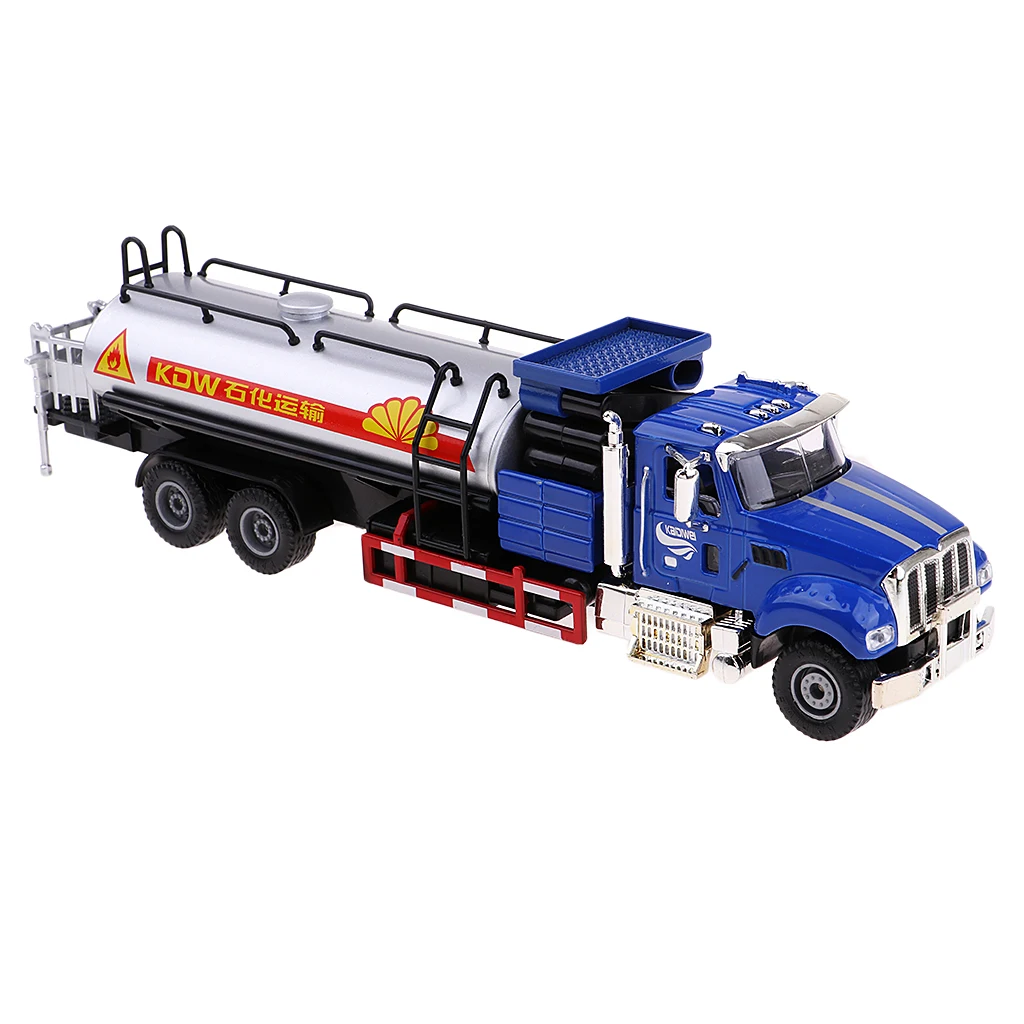 Alloy 1:50 Scale Oil Transport Car Oil Carrier Tank Truck Model Diecast Vehicle Children's Toy Car Gift