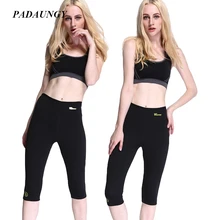PADAUNGY Super Stretch Tummy Control Panties Neoprene Hot Shapers Waist Slimming Butt Lifter Pants Calf Length Body Shapewear