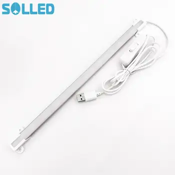 

SOLLED LED Bar Light Super Bright USB Night Light 18 LED SMD 2835 Rigid LED Cabinet Light Wardrobe Lamp Kitchen Decoration
