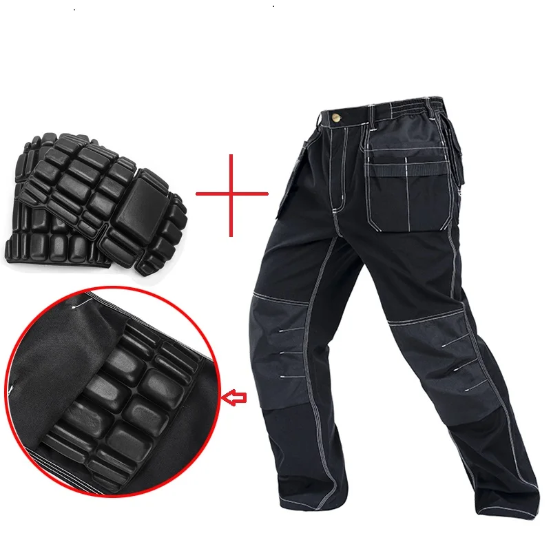 Buy Men Working Pants Multi Functional Pockets Wear
